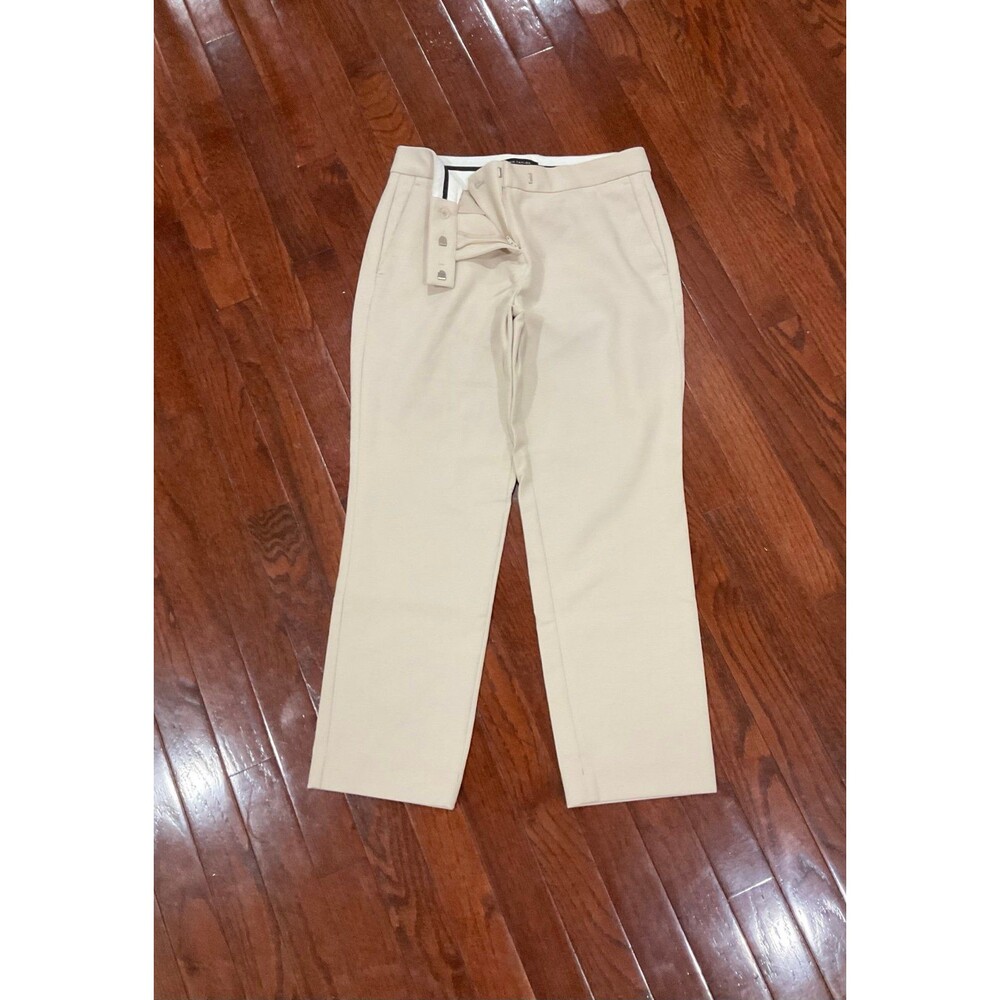 Ann Taylor-Petite Stretch Pants-Cream Colot (Size 0)